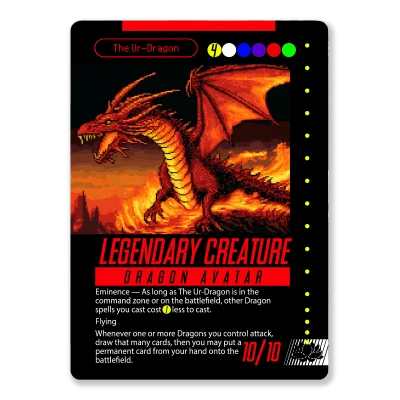 Gold SNES MTG Template