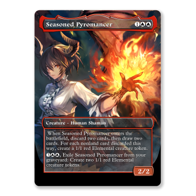 Red Full Art MTG Template