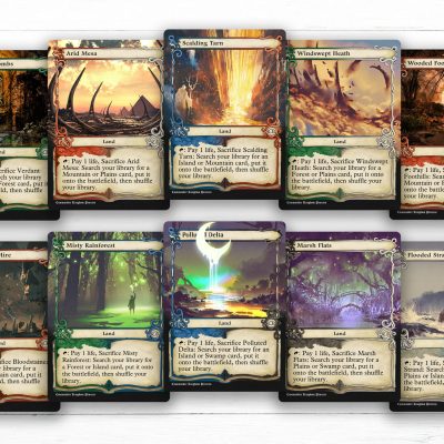 Fetch Land MTG Custom Art - Adventure Style Set