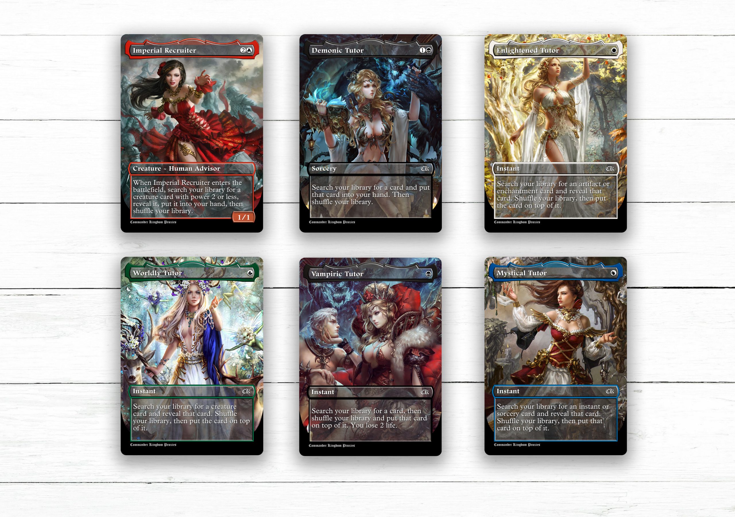 MTG Tutors MTG Custom Art – Full Art Style Set