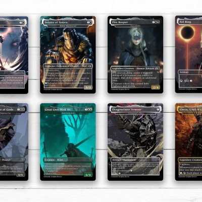 Dark Souls MTG Custom Art - Full Art Style Set