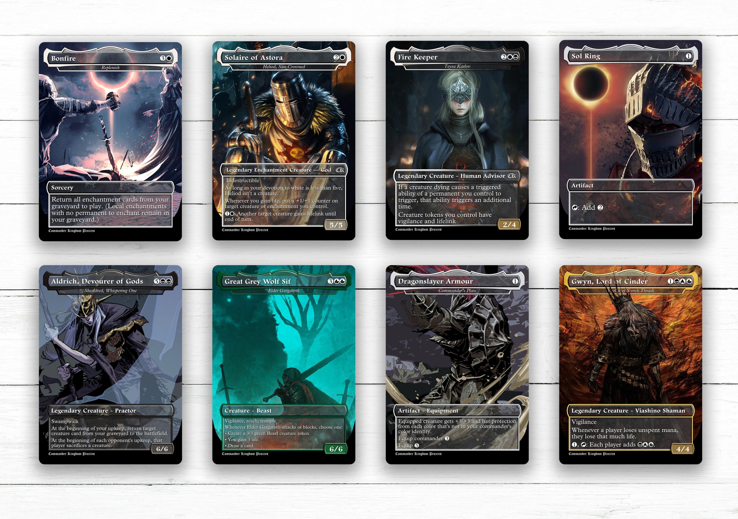 Dark Souls MTG Custom Art - Full Art Style Set
