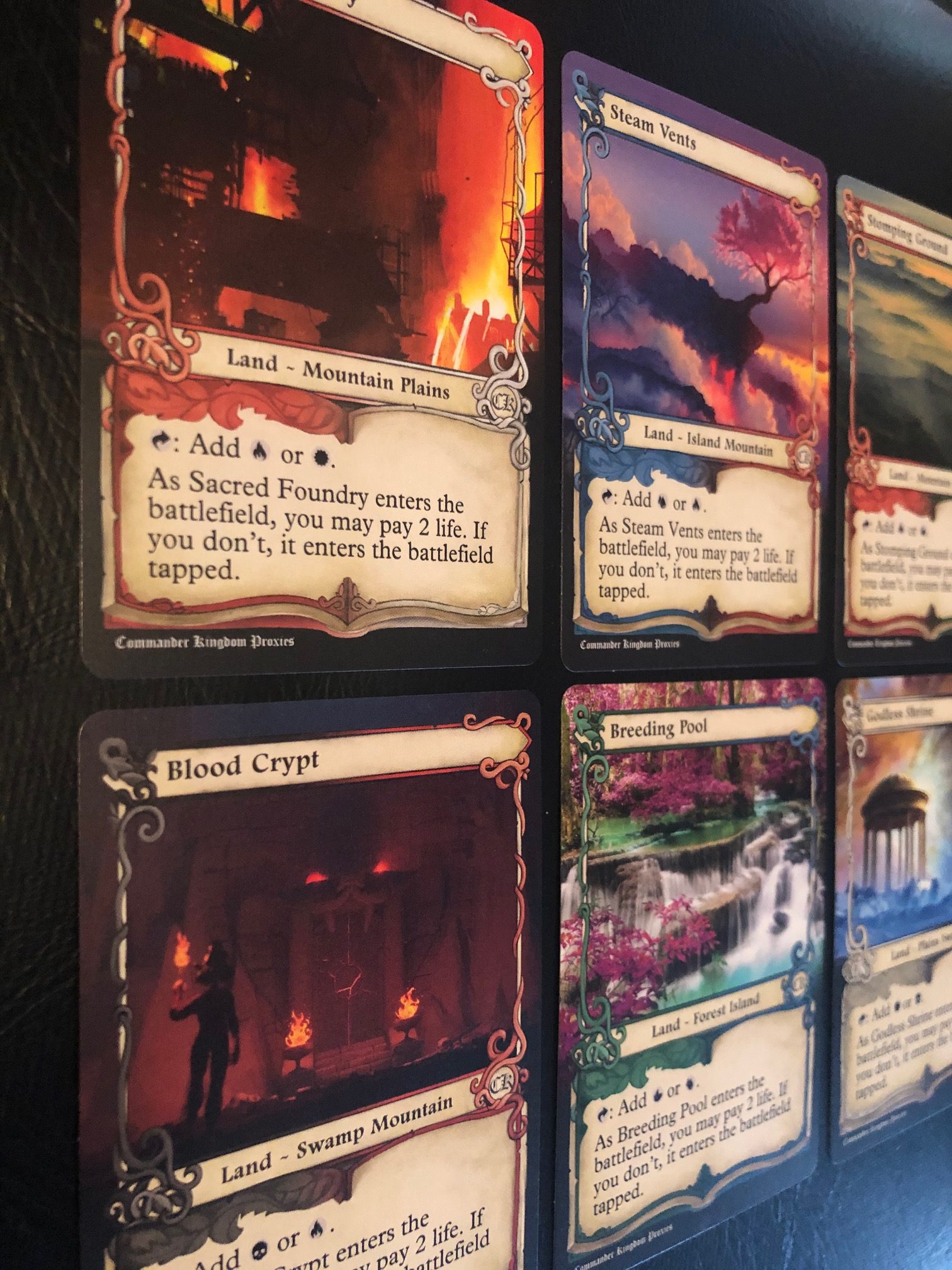 Shock Lands MTG Custom Art - Adventure Style Set - Image 3