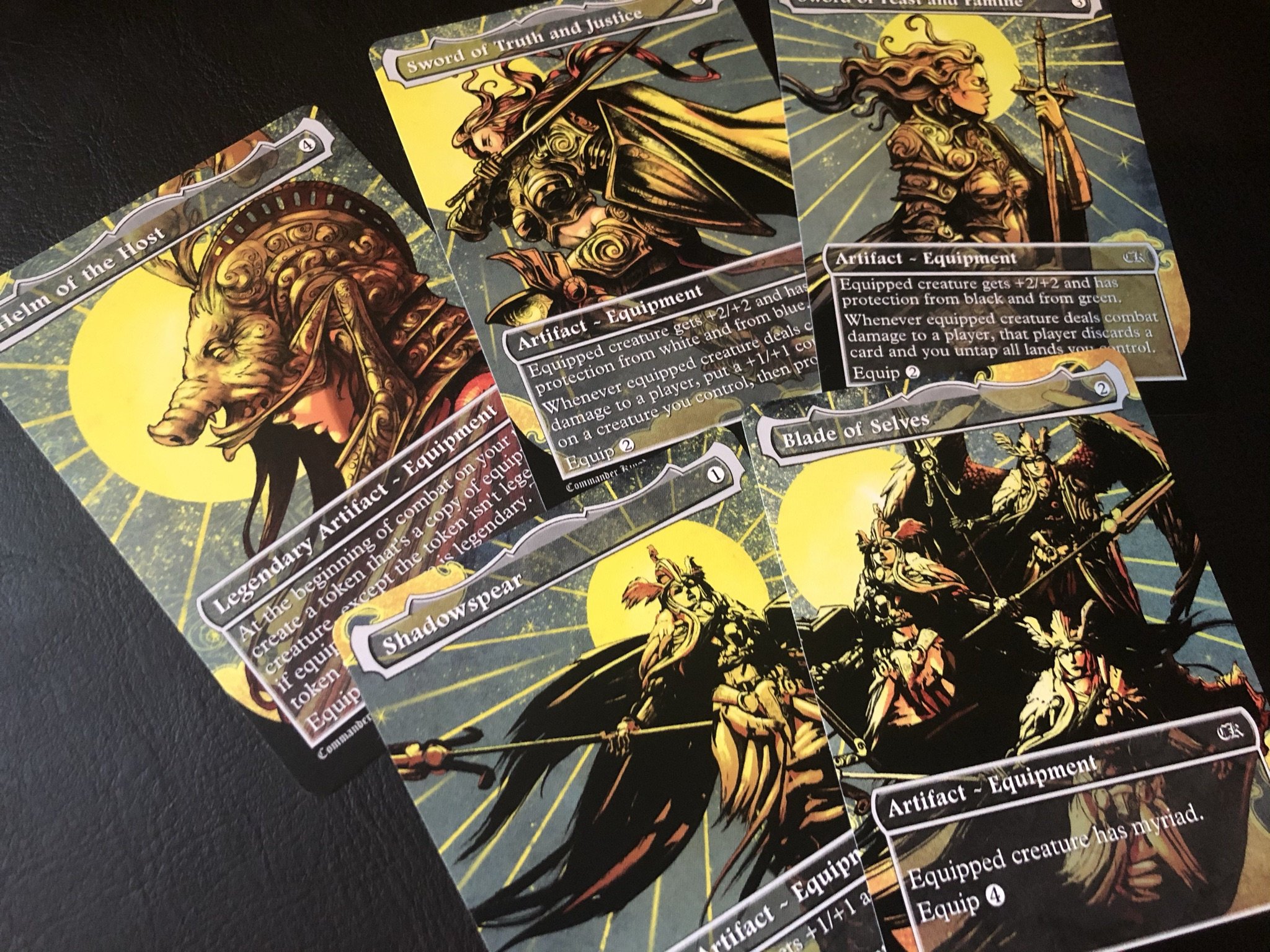 Equipment Set MTG Custom Art - Full Art Style - Image 4