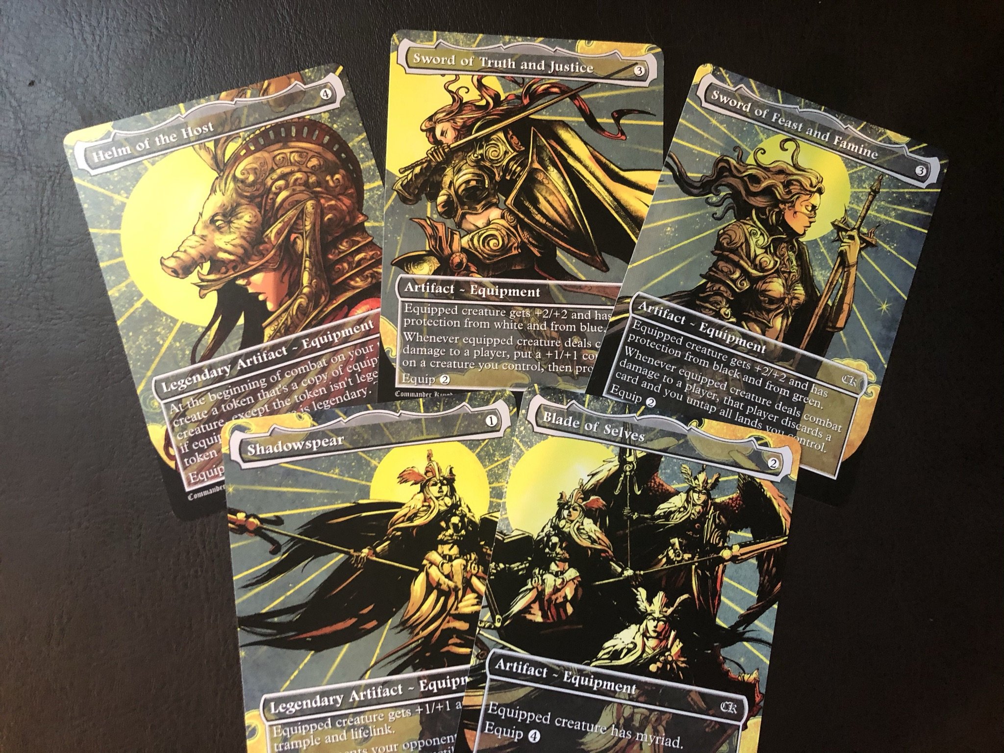 Equipment Set MTG Custom Art - Full Art Style - Image 2