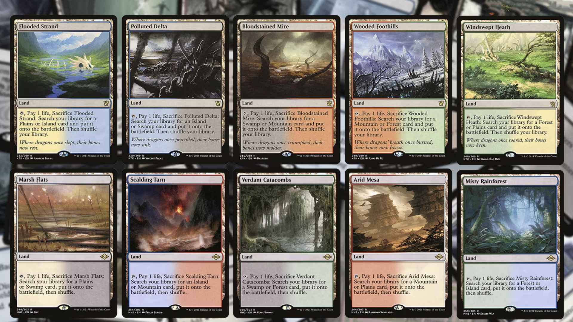 Fetch Lands Set of 10