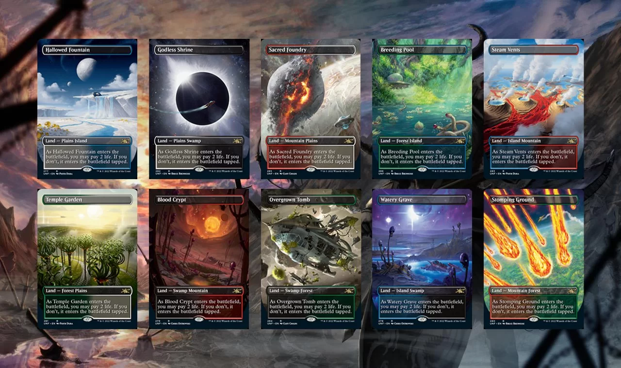 Unfinity Shock Lands Set of 10